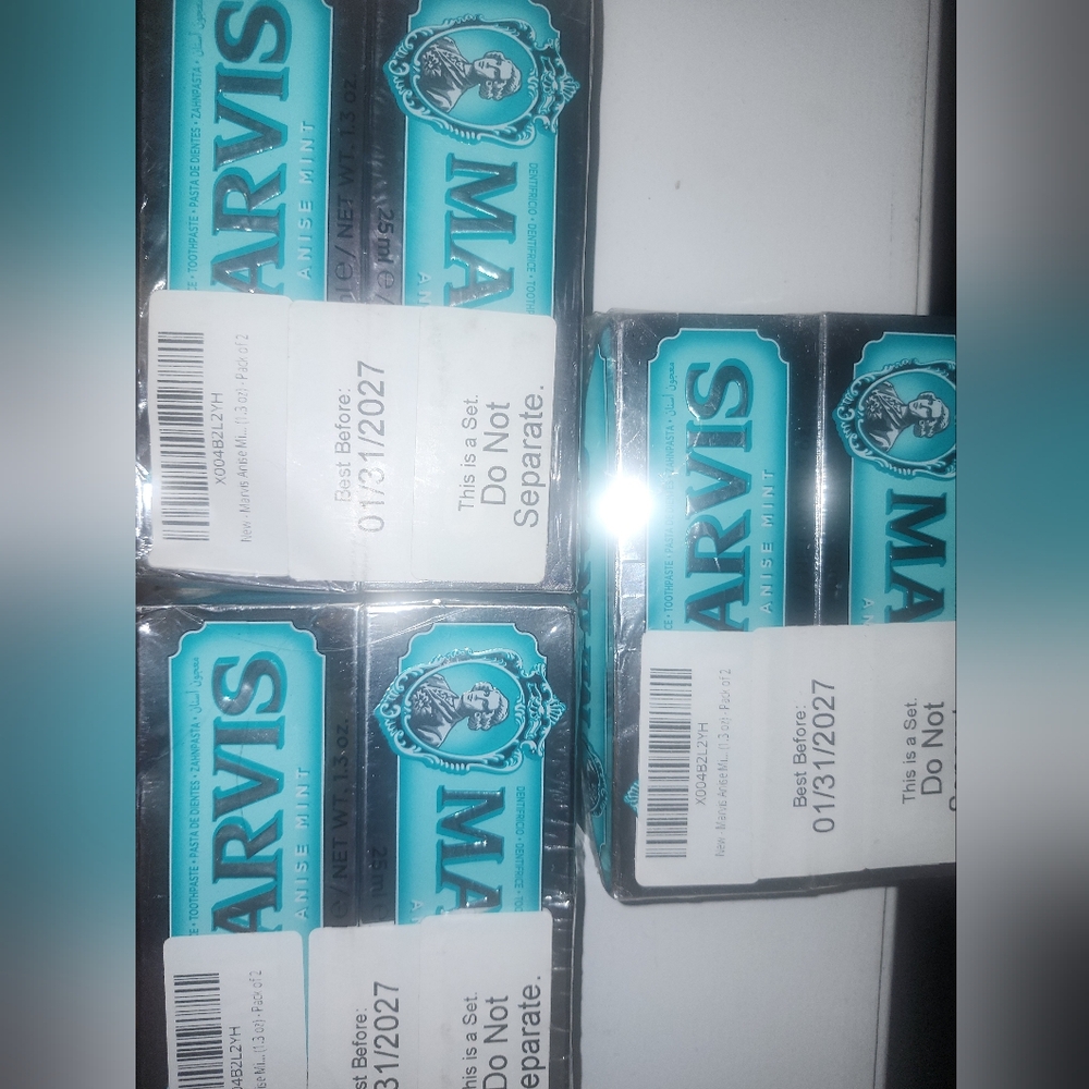 Marvis Anise Mint Toothpaste 2 Paxk 25ml From Italy